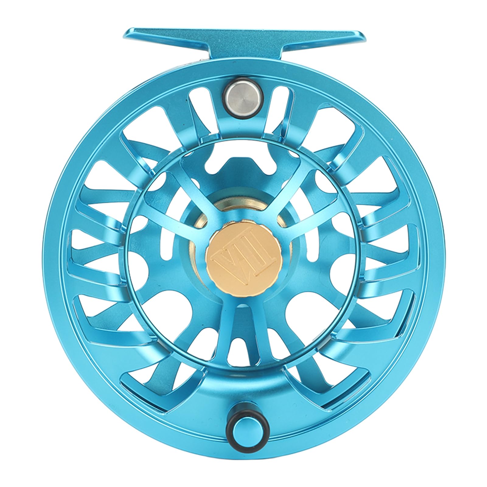 ♪CHEEKY フライリール 青金 未使用品♪ アルミ合金フライフィッシングリール フィッシングアクセサリー